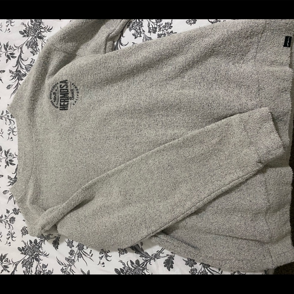 Techstyles Terry Cloth Hermosa beach crewneck pullover